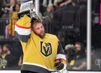 Knights goalie Lehner, who hasn’t played in 2 years, fails to report