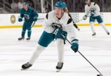 Sharks’ Macklin Celebrini showcases skills in first practice