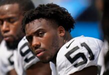 Source — Raiders’ Malcolm Koonce out for season with knee injury