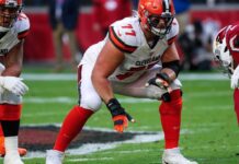 Browns’ O-line takes hit as Wyatt Teller (knee) out multiple weeks