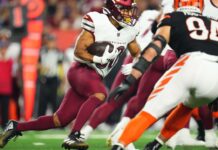 Commanders RB Austin Ekeler (concussion) out for Arizona game
