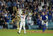 Dodgers clinch NL West title, first-round bye in postseason