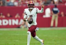 Jayden Daniels brushes off first pick, delivers another Commanders win