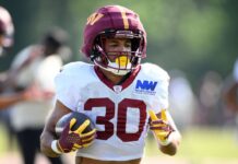 Commanders’ Ekeler to play, Robinson’s status unclear vs. Browns