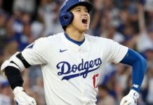 Shohei Ohtani dazzles in playoff debut, Dodgers win Game 1
