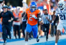 Genty is 13 years old and has 186 yards rushing as Boise State rolls around