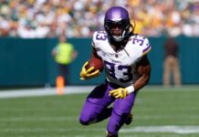 Vikings’ Aaron Jones (hamstring) eyes practice return Thurs.