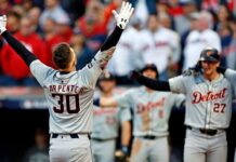 Tigers win Game 2 behind Kerry Carpenter, Tarik Skubal to tie ALDS