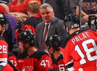 Keefe’s home debut as Devils coach spoiled by Maple Leafs