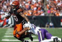 Bengals RBs Chase Brown, Zack Moss to play against Giants