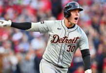 Tigers’ Kerry Carpenter not in starting lineup for Game 5