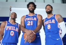 76ers rule out Joel Embiid for week, delay Paul George debut