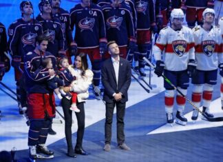 Blue Jackets play home opener with Gaudreau brothers in mind