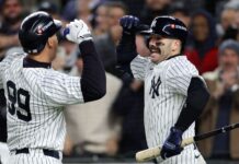 Judge homers as Yankees best Guardians in Game 2 of ALCS
