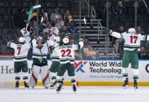 Filip Gustavsson scores first goalie goal in Wild history