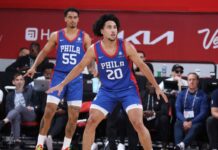 76ers’ McCain taken to hospital for evaluation after fall