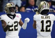 Saints WRs Shaheed (knee), Olave (concussion) ruled out for TNF