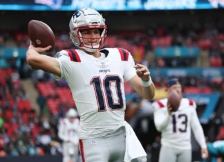 Patriots’ Drake Maye opens London game with 16-yard TD pass