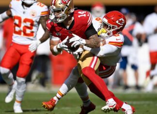 49ers’ Ricky Pearsall makes NFL debut 50 days after being shot