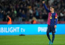 Barcelona’s Gavi makes emotional return after 11-month absence