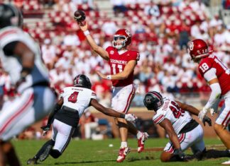 QB Jackson Arnold starts for Oklahoma at No. 18 Ole Miss