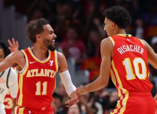 No. 1 pick Zaccharie Risacher drains first shot in Hawks debut