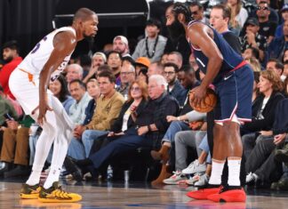 ‘The Wall’ in Clippers’ new arena baffles KD, but LA loses