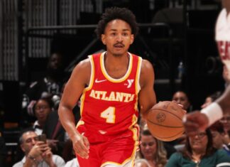 Hawks’ Kobe Bufkin suffers partially dislocated right shoulder