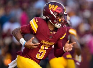 Commanders’ Jayden Daniels (rib) starts vs. Bears