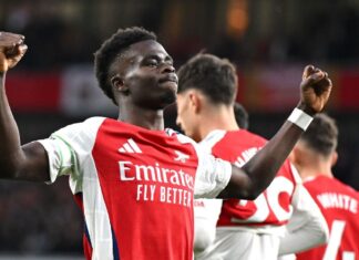 Arsenal’s Bukayo Saka ‘disappointed’ after Liverpool draw