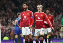 Bruno Fernandes finally ends his goalscoring drought with superb brace against Leicester City – Man United News And Transfer News