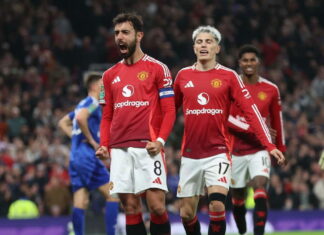 Bruno Fernandes finally ends his goalscoring drought with superb brace against Leicester City – Man United News And Transfer News