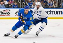 Blues D-man Philip Broberg out 4-6 weeks with leg injury
