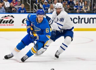 Blues D-man Philip Broberg out 4-6 weeks with leg injury