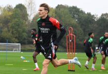 Martin Ødegaard injury: Arsenal captain returns to training
