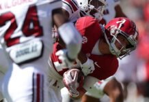 Alabama WR, man Cole Adams returns from the season out with injury