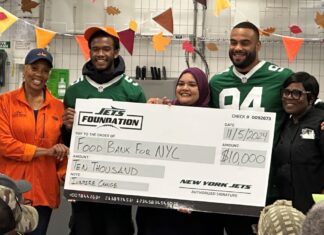 Garrett Wilson visits Harlem soup kitchen after dazzling catch