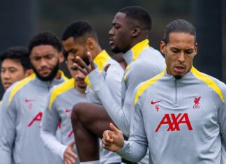 20-man Liverpool squad trains for Brighton – with absence explained for 2 defenders – Liverpool FC